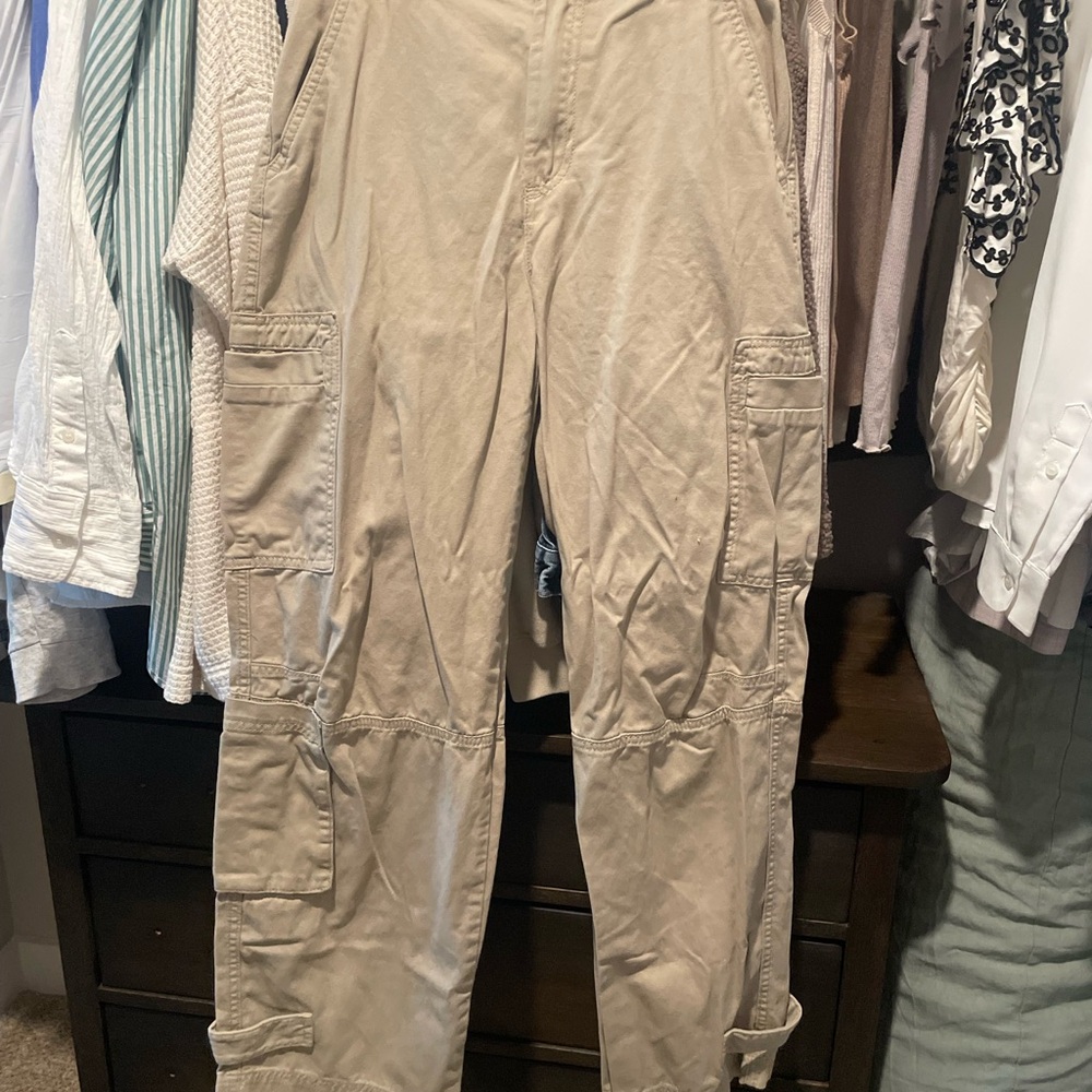 H&M Beige Cargo Pants for Men